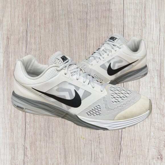 Nike Tri Fusion Run #749170-100 White/Grey/Black Men’s Running Shoes Size 12 - Picture 2 of 13